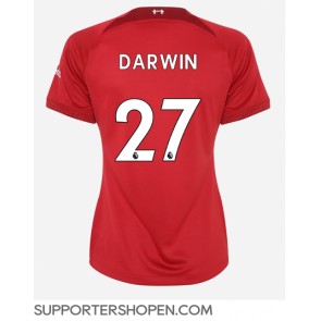 Liverpool Darwin Nunez #27 Hemma Matchtröja Dam 2022-23 Kortärmad